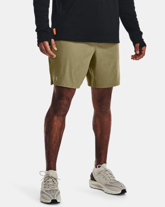 Men's UA Iso-Chill Trek Amphib 2-in-1 Shorts, Green, pdpMainDesktop image number 0
